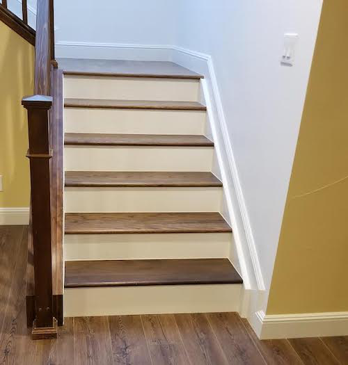 Clever Staircase Transitions From Light, Can You Put Hardwood Flooring On Stairs